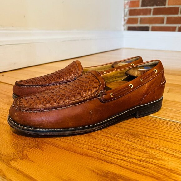 Sperry Gold Cup ASV Basket Woven Leather Loafer Men's 12 M - Picture 3 of 16